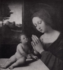 Madonna in adoration of the Christ Child
